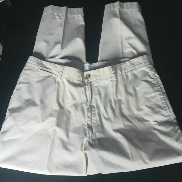 Roundtree & Yorke SZ 40x30 Men's Chinos Off White 100 %Cotton - Picture 2 of 8